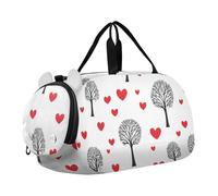 Tree Simple Line Art Sac de sport avec compartiment à chaussures léger pour voyage, sport, fitness et entraînement