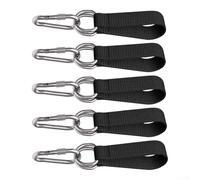 Tree Swing Straps 20-50cm Adjustable Nylon Belt(30cm*25mm) | nylon, high load capacity, includes 5 carabiners, black color, multiple lengths