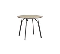 Tree Table à Manger Ø90 Tabletop Beige Pieds Noir Woud - 5712800016512