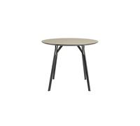 Tree Table Ronde Ø90 Stratifié Noir/ Beige