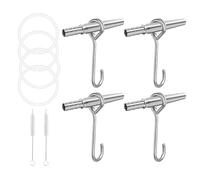 Tree Taps for Syrup, 4-Piece Maple Tapping Kit with Spiles, Tubing Drops and Cleaning Brushes, Sturdy Maple Tap Set for Extracting Jus from All Trees, Easy Syrup Making Equipment