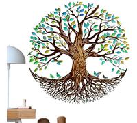 Tree Wall Art - Artistic Branch Sculpture Panel, Hand Painted Style Finish, Lightweight Wall Mount Structure, Weather Resistant Build | Outdoor Garden, Patio, Porch, Kitchen, Home Decoration Display