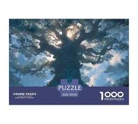 Tree with The Sun Shining 1000 Pièces Carton Extra-épais Lot de Puzzles Giant Cherry Blossom Tree Stimulant Et Éducatif Jeu Créatif Puzzles As Birthday Gifts 70x50cm/1000pcs
