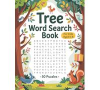 Tree Word Search Book for Kids Ages 6-8: Fun Tree Puzzle Book with 50 Word Search Puzzles for Kids Ages 6-8, Brain Boost, Nature Themes, Large Print