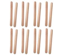 Tree2018 Lot de 8 paires de claves classiques en bois, instrument de percussion musical, 20 cm de diamètre, en bois dur naturel, mieux que les de batterie pour adultes et enfants, 8 paires
