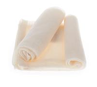 Treebox chiffon passe 50x50 cm beige lavable 60°C lin et coton bio