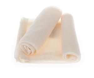 Treebox chiffon passe 50x50 cm beige lavable 60°C lin et coton bio