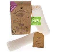 TreeBox Lot de 2 étamines résistantes en coton bio et lin pour une filtration parfaite - Réutilisables et lavables - Idéales pour préparer jus et soupes avec finesse et durabilité
