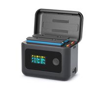 Treeboy Hub de chargeur de batterie intelligent pour accessoires Insta360 X4 Air, boîtier de charge double 24 W avec écran LCD, batterie SOC, piles non incluses
