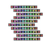 Treedix 10 x 10 RGB LED Light Stick Matrix, 10 bits LED RGB avec carte pilote intégrée, DC 5 V compatible avec Arduino et Raspberry Pi