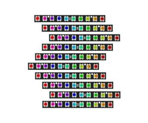 Treedix 10 x 10 RGB LED Light Stick Matrix, 10 bits LED RGB avec carte pilote intégrée, DC 5 V compatible avec Arduino et Raspberry Pi