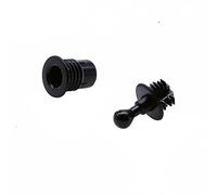 Treedix Lot de 12 paires de chevilles pour haut-parleur - En plastique - Avec boule et douille - 12,5 x 11 x 10 mm - 14 x 14 x 11 mm