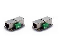 Treedix Lot de 2 adaptateurs RJ45 8P8C femelle vers RJ45 8P8C femelle avec bornes à vis