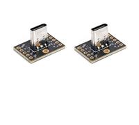 Treedix Lot de 2 cartes de dérivation USB de type C - Connecteur femelle vertical - Carte convertisseur PCB