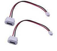 Treedix Lot de 2 connecteurs USB 3.1 de type C - Connecteur femelle femelle - Étanche - Avec boucle pour carte - Pièces de rechange durables et haute performance - Blanc