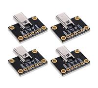 Treedix Lot de 4 modules adaptateurs USB MicroB 5 broches mâles compatibles avec Arduino pour projets électroniques