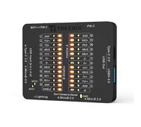 Treedix Testeur de câble USB - Vérificateur de câble USB - Détection rapide pour court-circuit et circuit ouvert - Compatible avec Type-C, Micro B, Type A, Type B