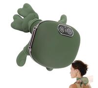 TREEFIA Siasoo Masseur de cou - Masseur chauffant bionique, masseur portable sans fil pour le cou et le dos, massage électrique des tissus profonds 4D, simulation de la main humaine pour soulager la
