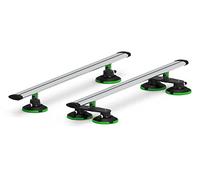 Treefrog Barres de Toit à Ventouse pour Voitures, Noir et Blanc