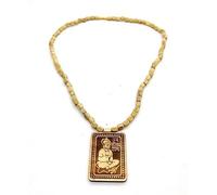 TreegoArt Jai Sita Ram Tulasi Kanthi Mala fabriqué à la main avec chaîne de médaillon Hanuman pour homme et femme