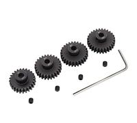 Treehobby Lot de 4 pignons en acier métallique M1 25T 26T 27T 28T pour moteur RC 5 mm Compatible avec Arrma Traxxas Axial HSP Redcat Losi Échelle 1/8 1/10