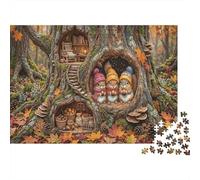 Treehole écureuilPuzzle 1000 Pièces Complet forêt Automne pour Seniors Entraînement Cognitif Loisirs Créatifs Qualité Premium 70x50cm/1000pcs