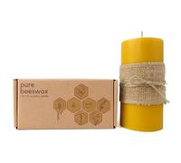 Treehouseco Bougies piliers en cire d'abeille naturelle à combustion longue - Grande : 7,6 cm × 15,2 cm environ. 100 h de combustion longue durée : non toxique et respectueux de l'environnement
