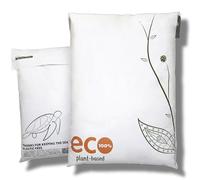 Treehouseco Sacs postaux compostables respectueux de l'environnement : biodégradables, réutilisables et sans plastique, blanc, Small: 9 x 12" (23 x 30cm), Moderne
