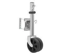 Treeisland Roue jockey robuste jusqu'à 2000 lbs, support de remorque avec hauteur de levage jusqu'à 26 cm, roue jockey avec manivelle pour remorque de bateau