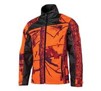 Treeland T621N - Veste de chasse anti-ronce Maquisard JKT orange camouflage (FR/ES, Alpha/lettres, 4TG, Taille normale, Taille normale, camouflage orange)