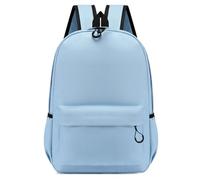 Treer 13L Sac a Dos Enfant, Couleur Unie Cartable Fille Primaire, Cartable Garcon Primaire, Cartable Stitch en Nylon Imperméable Cartable pour 1-9e Année (Bleu Ciel,35x25x10cm)