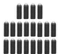 Treer 20-Pcs Spring Hex Socket Ball Point Grub Plunger Screws Set made of Alloy steel,Grade 12.9 hexagon socket ball point Set Screws (M10 x 20mm)