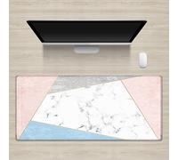 Treer 3D Impresión Alfombrilla Ratón, Alfombrilla Ratón XXL/XL/L, Alfombrilla Gaming Con Bordes Cosidos y Base Goma Antideslizante, Mouse Pad Oficina y CASA (800 * 300mm,Géométrie B)