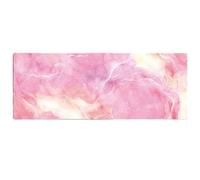 Treer 3D Marbre Impression XXL/XL Tapis de Souris, Tapis de Souris avec Caoutchouc Base Antidérapante, Tapis de Souris Gamer de Résistantà l'usure, Tapis Souris Famille (800x300mm,Rose)