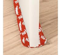 Treer Boudin de Porte Tissu Lavable Isolant Froid 70-90 cm, Boudins de Portes et Isolation Bas de Porte avec Fermeture Auto-Agrippante pour Porte Larges et Fenêtre (Noël Rouge)