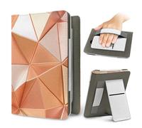 Treer Coque pour Kindle 6.8-7 inch, Etui pour Kindle Paperwhite 11e/12e Générations, Protection pour Kindle Oasis 3, Couverture en Cuir PU avec Dragonne (Orange,1)