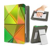 Treer Coque pour Kindle 6.8-7 inch, Etui pour Kindle Paperwhite 11e/12e Générations, Protection pour Kindle Oasis 3, Couverture en Cuir PU avec Dragonne (Jaune-Vert,1)