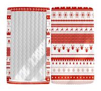 Treer Drap Housse pour Lit Bébé Doux Respirant, Confort Drap Housse Impression Nacelle Bébé Couffin et Berceaux Protège Matelas Compatible pour Lit à Barreaux Enfant (Rouge,160x80x20cm)