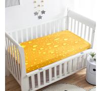 Treer Drap Housse pour Lit Bébé Doux Respirant, Gouttes D'eau Colorées Drap Housse Nacelle Bébé Confort Drap Housse Couffin et Berceaux Protège Matelas pour Lit à Barreaux (140x70x20cm,Vert d'eau)