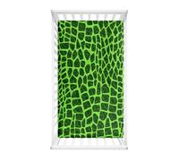 Treer Drap Housse pour Lit Bébé en Microfibre, Drap Housse Nacelle Confort. Drap Housse Couffin et Berceaux Protège Matelas Compatible pour Lit à Barreaux Enfant (Texture verte,95x65x10cm)