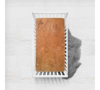 Treer Drap Housse pour Lit Bébé en Polyester Doux Respirant, 3D Drap Housse Nacelle Bébé Couffin et Berceaux Protège Matelas Compatible pour Lit à Barreaux Enfant (Marron,120x60cm)