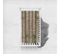 Treer Drap Housse pour Lit Bébé en Polyester Doux Respirant, Confort Drap Housse Nacelle Bébé Couffin et Berceaux Protège Matelas Compatible pour Lit à Barreaux Enfant (E,75x33cm)