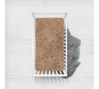 Treer Drap Housse pour Lit Bébé en Polyester Doux Respirant, Confort Drap Housse Nacelle Bébé Couffin et Berceaux Protège Matelas Compatible pour Lit à Barreaux Enfant (A,90x140cm)