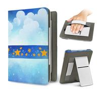 Treer Étui pour 7" Kindle Paperwhite(12e Gén. 2024,pour 11e Gén. 2021),pour Kindle Colorsoft (1re Gén, 2024),Coque Fine et Léger, Housse Réveil/Veille Automatique, 3D Univers (Nuages Bleus)