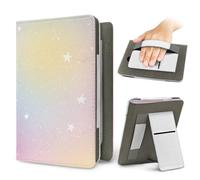 Treer Étui pour 7" Kindle Paperwhite(12e Gén. 2024,pour 11e Gén. 2021),pour Kindle Colorsoft (1re Gén, 2024),Coque Fine et Léger, Housse Réveil/Veille Automatique, 3D Univers (Ambiance Rose)