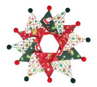 Treer Guirlande de Fanions en Tissu, Banderole Guirlande de Fanions Lit Cabane pour Enfant Décoration Chambre à Coucher, Fête de Jardin pour Bébé, Fête, Mariage (Fête de Noël)