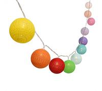 Treer Guirlande Lumineuse Boules, Boules de Noel Batterie Chaîne de Lumière LED Lumière Décoration Pour La Saint Valentin Arbre de Noël Mariage Anniversaire Fêtes (4.5M-30 Balle,Multicolore)