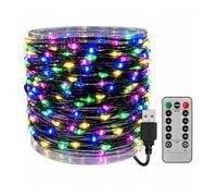Treer Guirlande Lumineuse Intérieure Interface USB - LED Fil de Cuivre avec Télécommande pour Déco Chambre, Sapin de Noël, Halloween et Fête, 5-100M (Multicolore,30m)