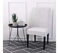 Treer Housse de Chaise de Salle à Manger Universel 1/4/6/10 pièces, Spandex Extensible Couverture de Chaise Décor pour Maison Restaurant Mariage Réunion Hôtel (Étourdi,6 pièces)