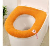 Treer Housse de Siège de Toilette WC Doux et Chaud, Lavable, Générique Abattant Lavable Coussin de Siège de Toilette Doux, pour Salle de Bain, La Plupart des Toilettes (1 pc,D)